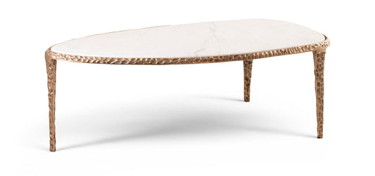 Gild - Aluminum Base And Genuine Marble Top Table
