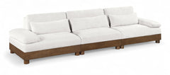 Turin - Chenille Fabric Upholstered Modular Sectional - Cream
