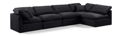 Indulge - Velvet 5 Piece Modular Sectional