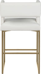 Caleb - Counter Stool with Gold Legs (Set of 2)