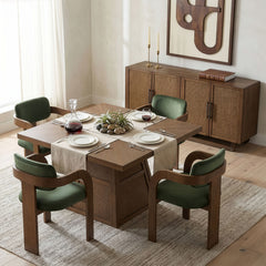 Fenwick - Cane Oak Veneer And Solid Wood Dining Table