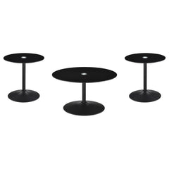Ganso - Round Glass Top Coffee And End Table Set