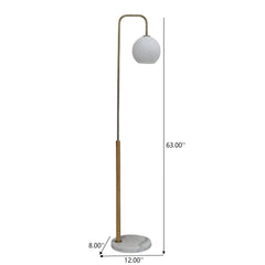 Tall Corner Floor Lamp For Living Room - White
