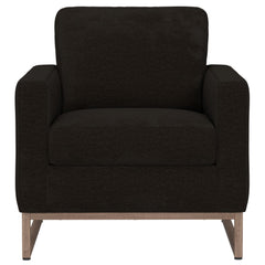 Accent Chair With Track Arm Design