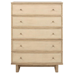 Kailani - 5-Drawer Bedroom Chest Of Drawers - Beige Oak