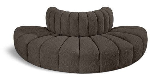 Arc - Boucle Fabric 4 Piece Modular Sofa