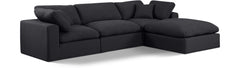 Comfy - 4 Piece Linen Fabric Modular Sectional With Chaise