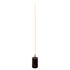 Prism - LED Floor Lamp With On / Off Switch Faux Marble Base - Gold / Marble