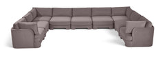 Hammond - Velvet Performance Fabric Upholstered 9 Piece Sectional