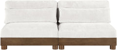 Turin - Chenille Fabric Upholstered Modular Sectional - Cream