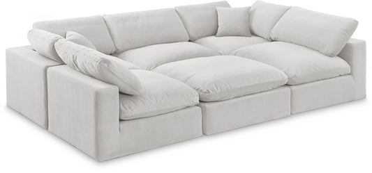 Comfy - 6 Piece Velvet Sectional