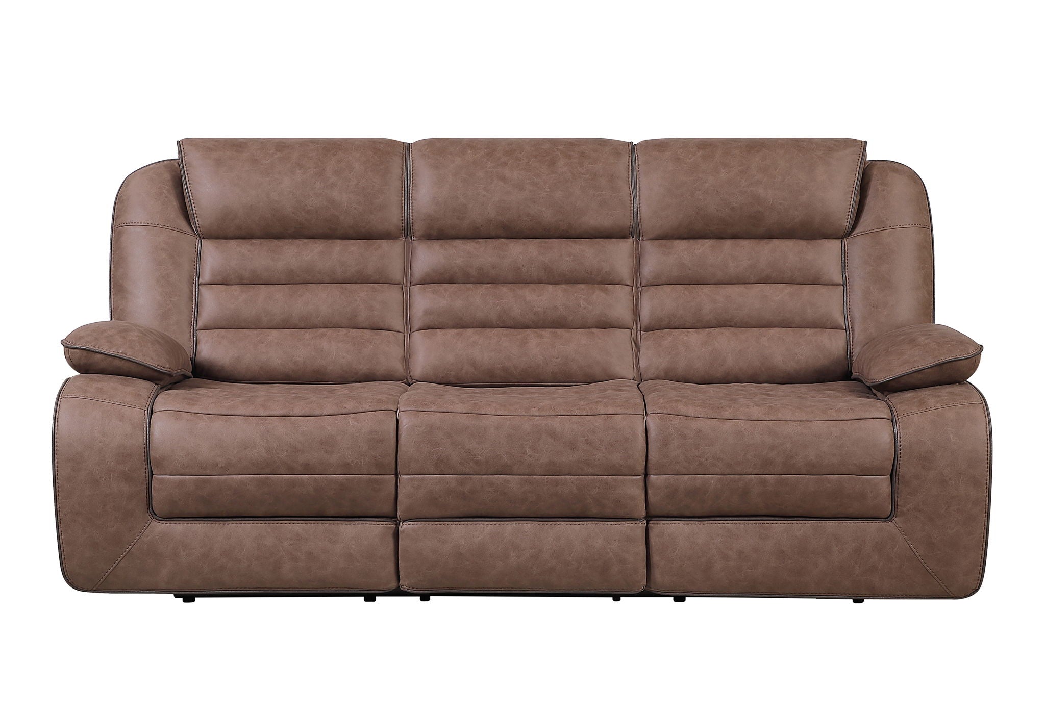 U2250 - Reclining Sofa / Console Reclining Loveseat / Glider Recliner - Brown