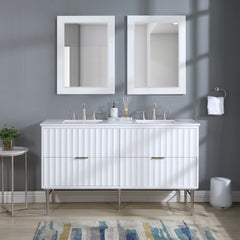 Modernist - Bathroom Vanity With Chrome Legs