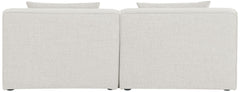 Cube - Linen Modular 2 Seat Armless Sofa