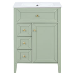 Bathroom Vanity With Sink, Soft Closing Cabinet