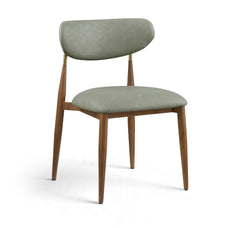 Ronda - Vegan Leather Upholstered Dining Side Chair - Walnut Legs