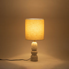Paros - Base And Linen Textured Fabric Shade Table Lamp