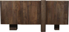 Pietra - Travertine And Mango Wood Sideboard / Buffet - Brown / Beige