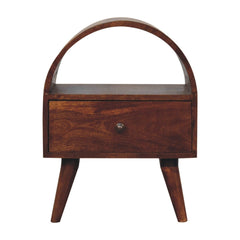 Dome Bedside Table - Brown