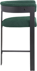 Romeo - Boucle Counter Stool With Black Base (Set of 2)