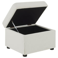 Winter - Upholstered Hydraulic Lift Top Storage Ottoman
