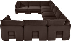Hammond - Velvet Performance Fabric Upholstered 9 Piece Sectional