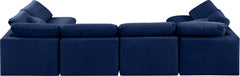 Indulge - Velvet 6 Piece Modular U-Shaped Sectional