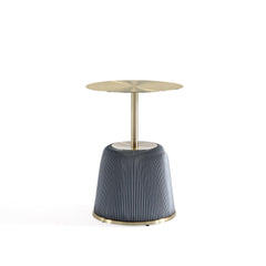 Anderson - Upholstered End Table With Round Top