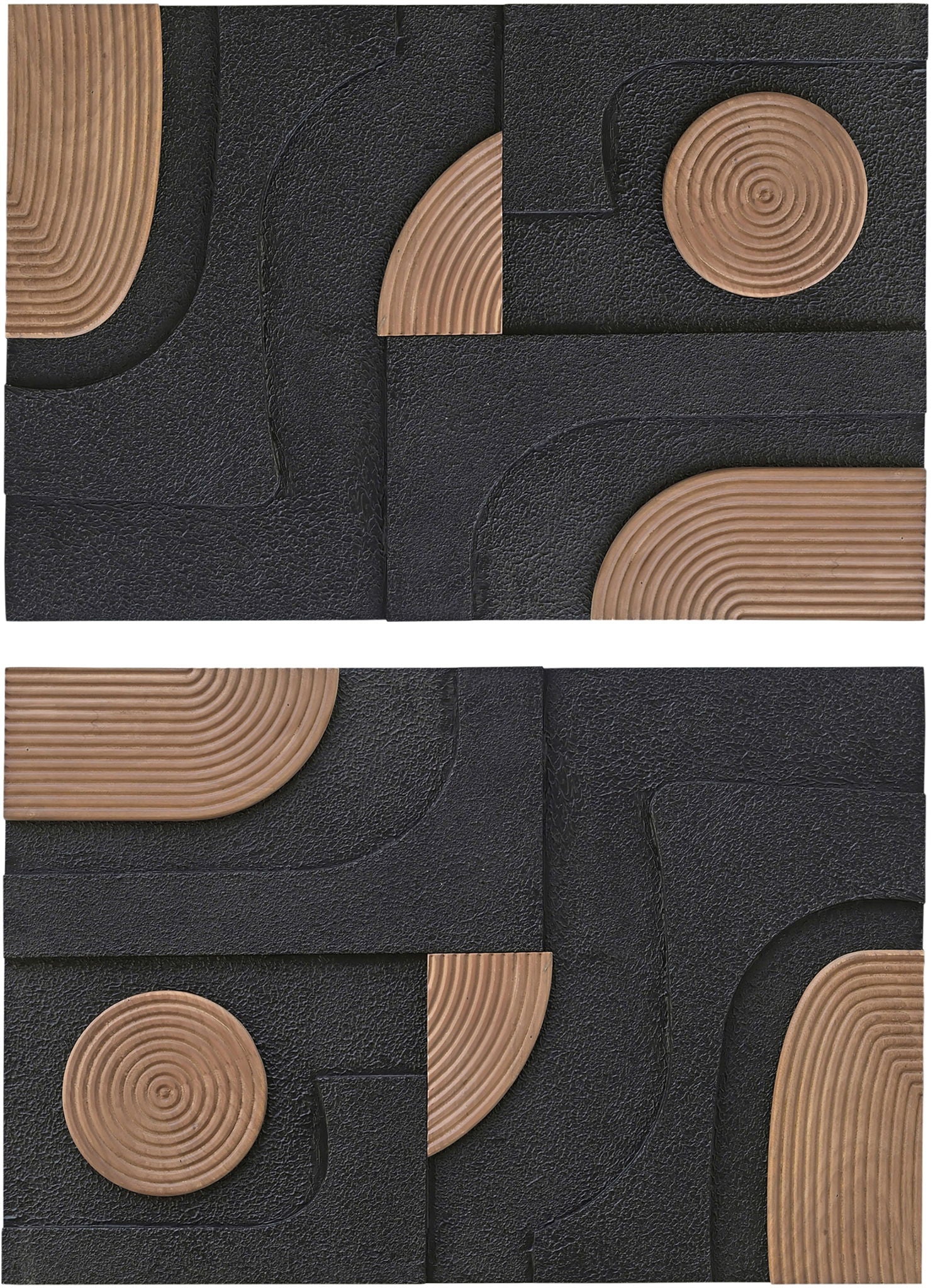 Element - Mango Wood 2 Piece Wall Art