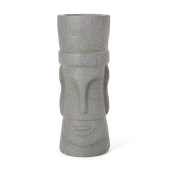 Classic Flower Planter With Magnesium Oxide Material - Stone Gray