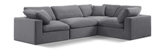 Comfy - 4 Piece Velvet Modular Sectional