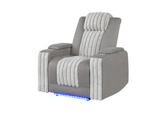 U8000 - Power Recliner With Power Headrest & LED Light - Gray