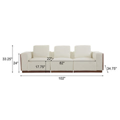 Chita - Modular Sectional Sofa, 3 Seater - Beige