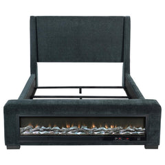 Preston - Upholstered Audio Flame Visualizer Bed