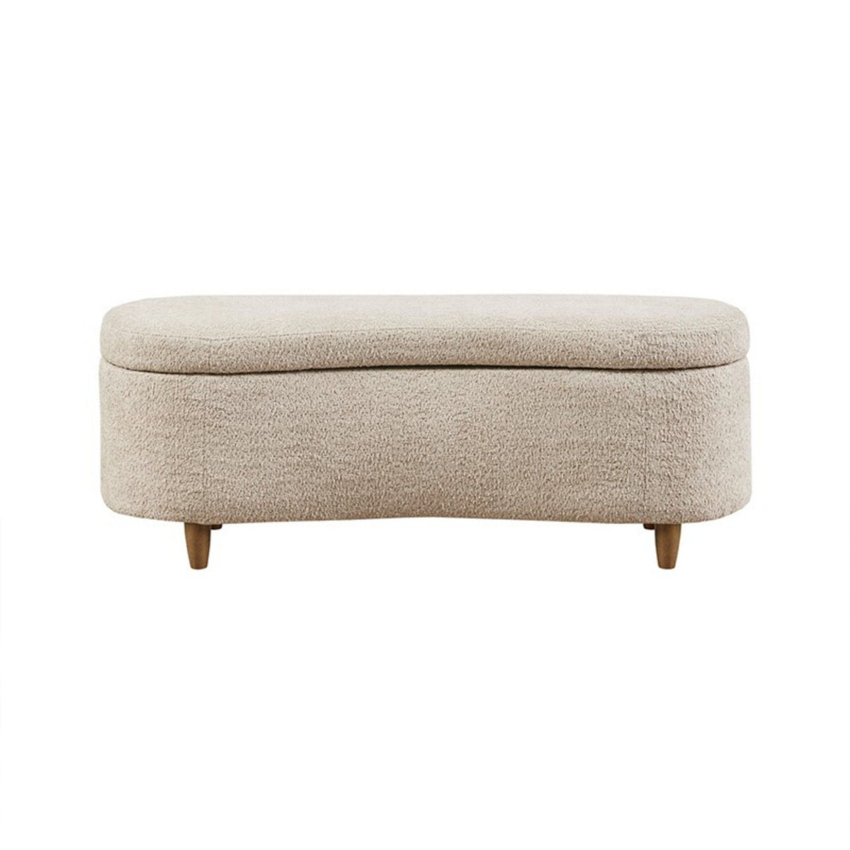 Bailey - Flip Top Storage Bench - Taupe