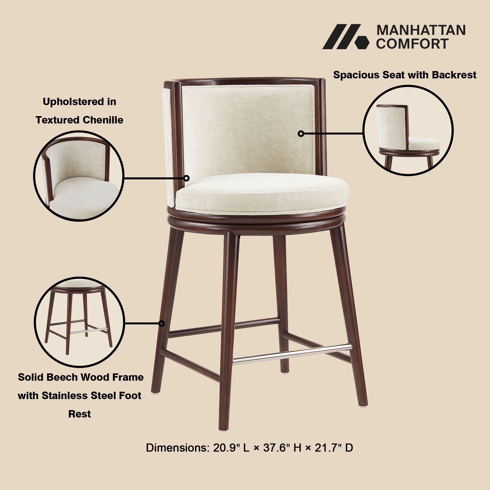 Evalyn - Counter Stool