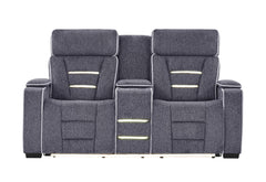 U1895 - P2 Reclining Sofa / Console Reclining Loveseat / Recliner - Dark Gray