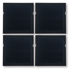 Dallbourne - White / Gold Finish - Wall Art Set (Set of 4)
