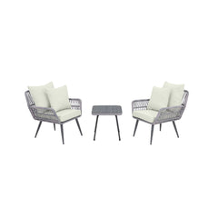Cannes - 3 Piece Outdoor Patio Conversation Set