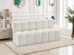 Arc - Faux Leather 2 Seats Modular Sofa