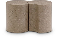 Dimple - 2 Piece Modular End Table - Terazzo Finish