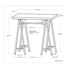 Sawhorse - Handcrafted Solid Desk