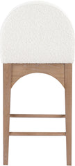 Waldorf - Boucle Stool With Natural Legs