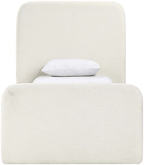 Fira - Linen Textured Fabric Upholstered Bed