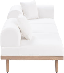 Laguna - 3 Piece Upholstered Outdoor Patio Modular Sofa With Backless Seat And 1 Arm