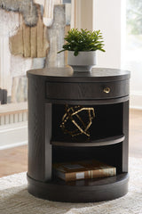 Leighmour - Accent Table - Dark Brown