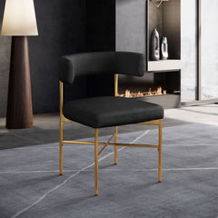 Rivage - Durable Dining Chair With Gold Frame (Set of 2)