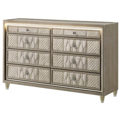 Lorient - 8-Drawer LED Bedroom Dresser Cabinet