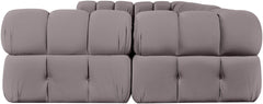 Orin - U-Shaped Velvet 6 Piece Modular Sectional