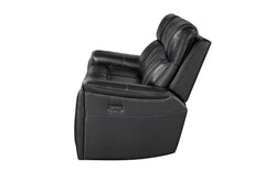 U8881 - Power Reclining Sofa With Armrest Cupholder, DDT With Watch Charger, Immerse Speaker With Subwoofer And Multi-Color LED - Black